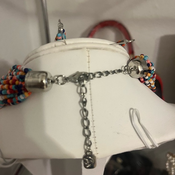 Set of Vintage  Seed Bead Necklace Multi Strand - Picture 2 of 2